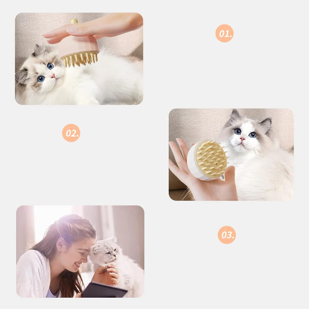 Dog Washing Massage for Bath Pet Shampoo Brush Dog Bath Brush Cat