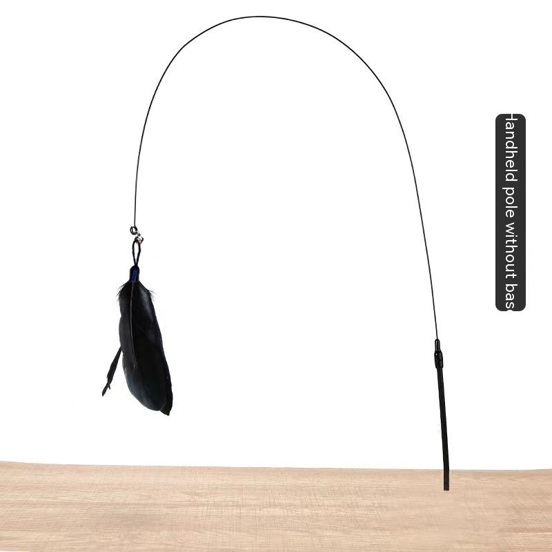 Cat Toy Long Brush Holder Suction Cup with Bell